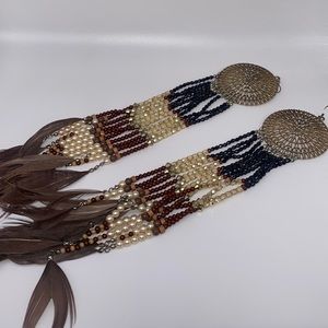 Stylish bohemian style earrings rare finds.
